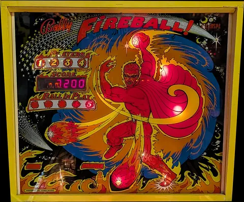 Fireball (Home Model) backglass