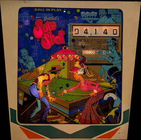 Sure Shot backglass