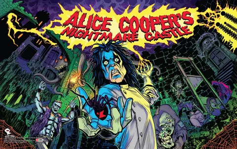 Alice Cooper's Nightmare Castle backglass