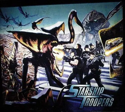 Starship Troopers backglass