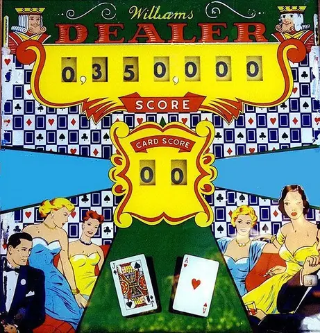 Dealer backglass