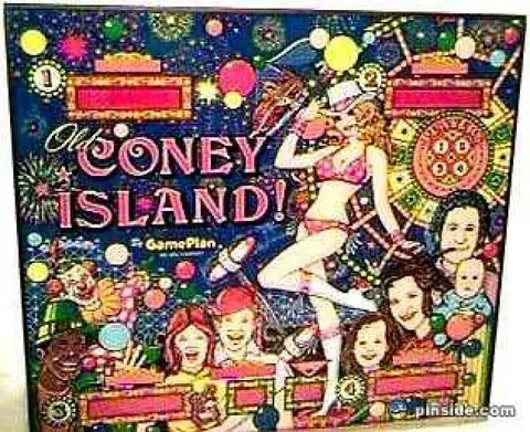 Old Coney Island! backglass