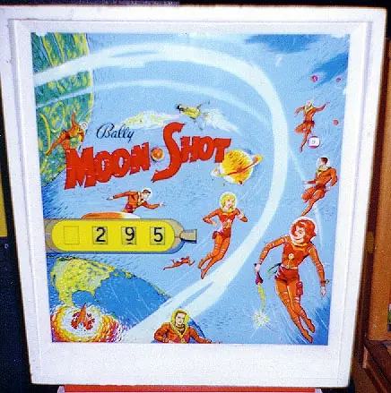 Moon Shot backglass