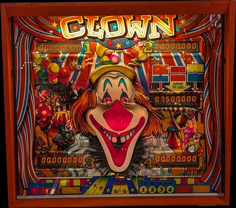 Clown backglass