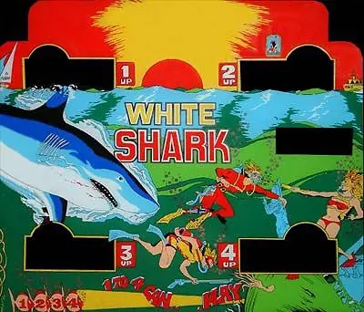 White Shark backglass
