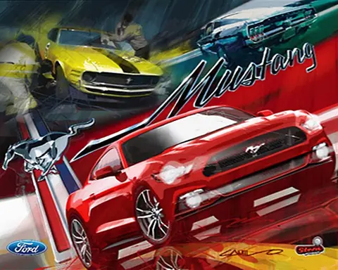 Mustang (Pro) backglass