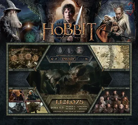 The Hobbit backglass