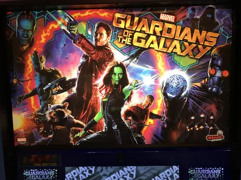 Guardians of the Galaxy backglass