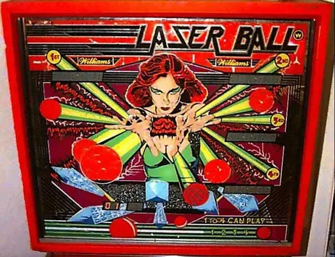 Laser Ball backglass