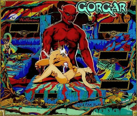 Gorgar backglass