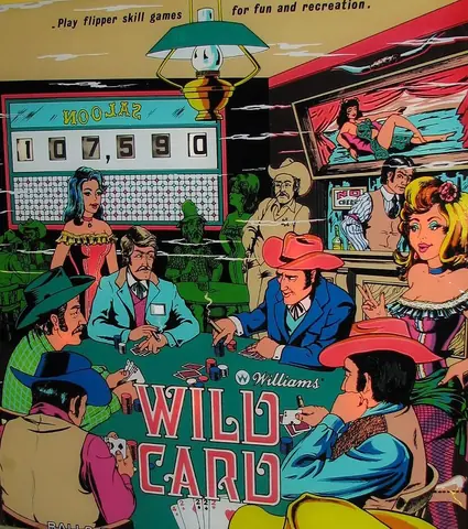 Wild Card backglass