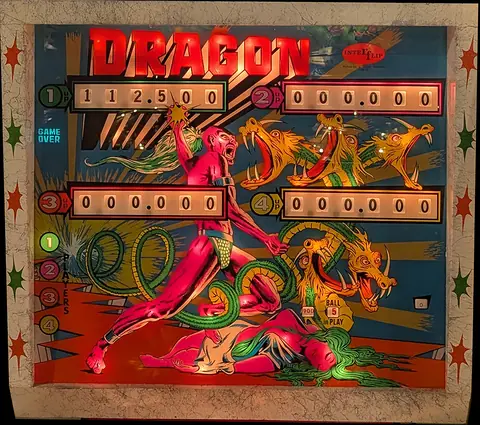 Dragon backglass