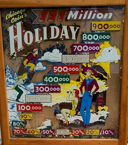 Holiday backglass