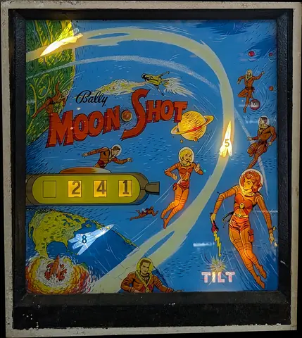 Moon Shot backglass