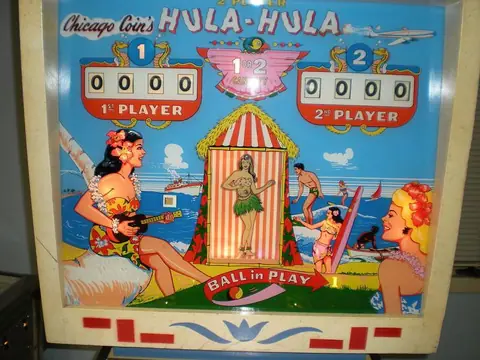 Hula-Hula backglass