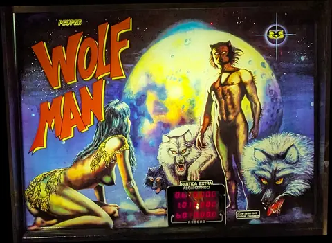 Wolf Man backglass