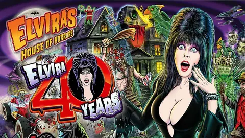 Elvira's House of Horrors backglass