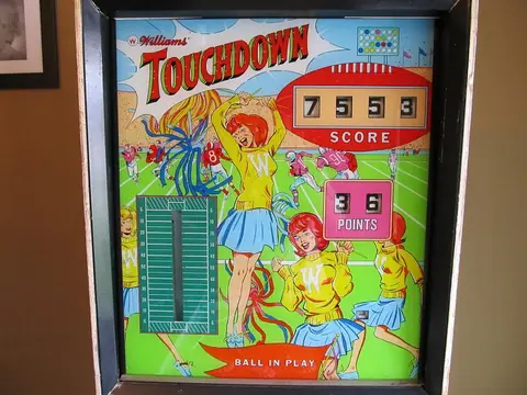Touchdown backglass
