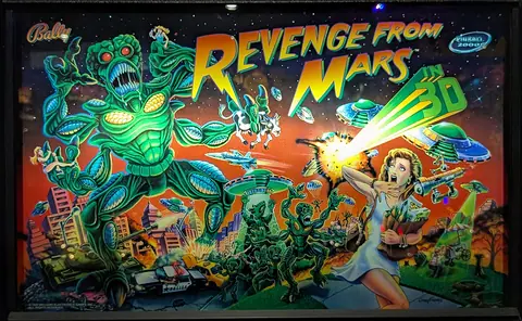 Revenge From Mars backglass