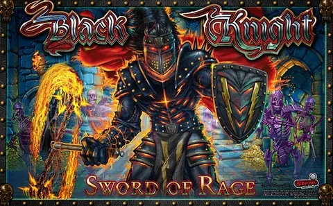 Black Knight: Sword of Rage (Pro) backglass