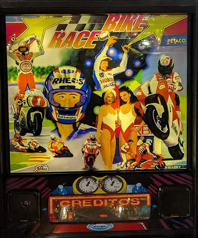 Bike Race backglass