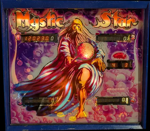 Mystic Star / Devil King backglass