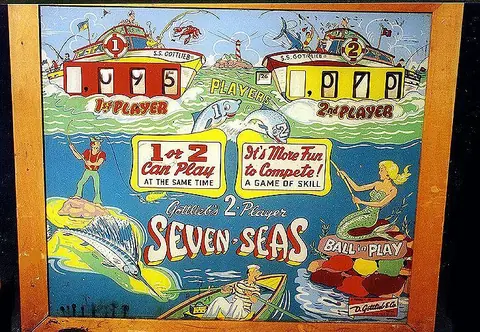 Seven Seas backglass
