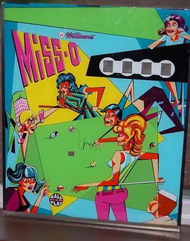 Miss-O backglass