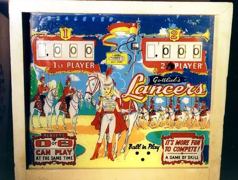 Lancers backglass