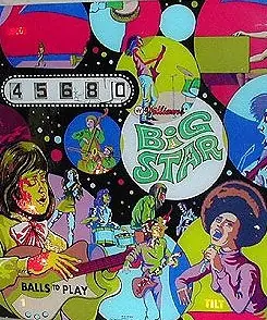 Super Star / Big Star backglass