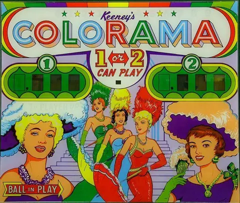 Colorama backglass