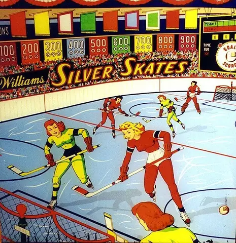 Silver Skates backglass