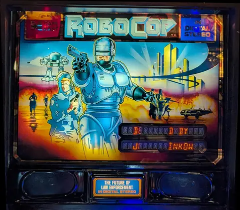 Robocop backglass