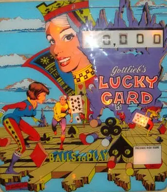 Lucky Card backglass