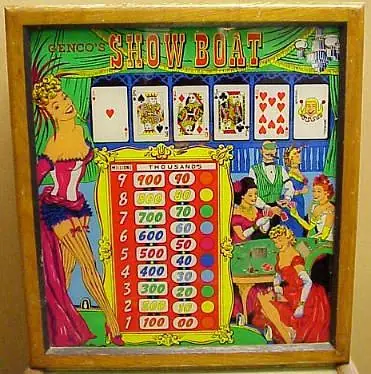Show Boat backglass