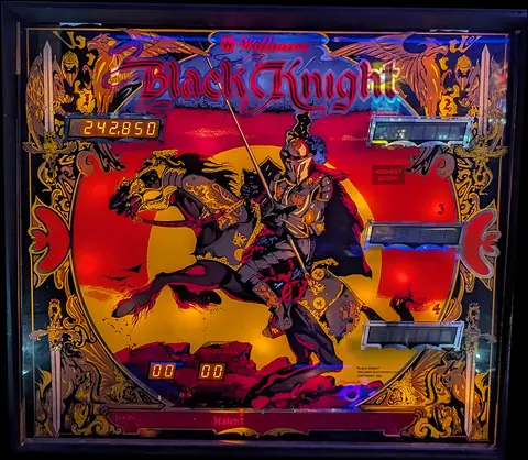 Black Knight backglass