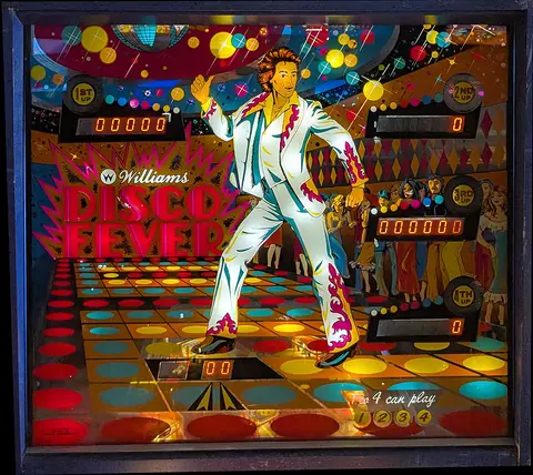 Disco Fever backglass