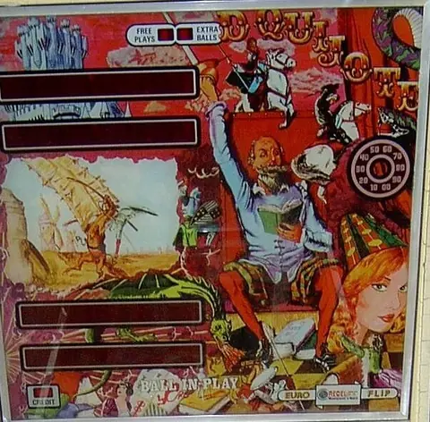 Don Quijote backglass