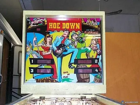 Hoe Down backglass