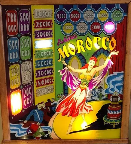 Morocco backglass