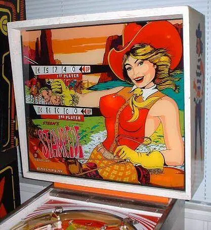 Stampede backglass