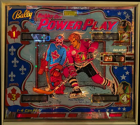 Bobby Orr's Power Play backglass