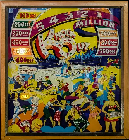 Knock Out backglass