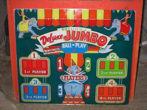 Super Jumbo / Deluxe Jumbo backglass