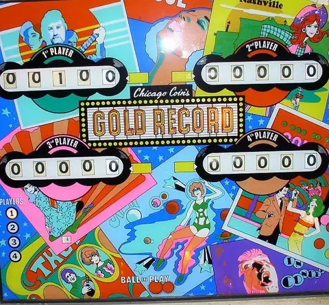 Gold Record / Top Ten backglass