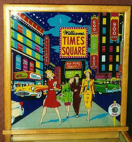 Times Square backglass