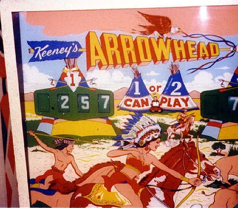 Arrowhead backglass