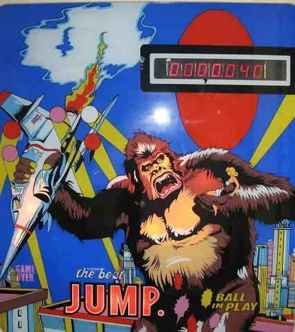 The Best Jump backglass