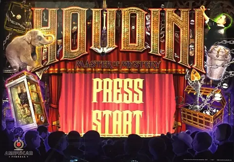 Houdini: Master of Mystery backglass