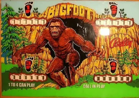 Big Foot backglass